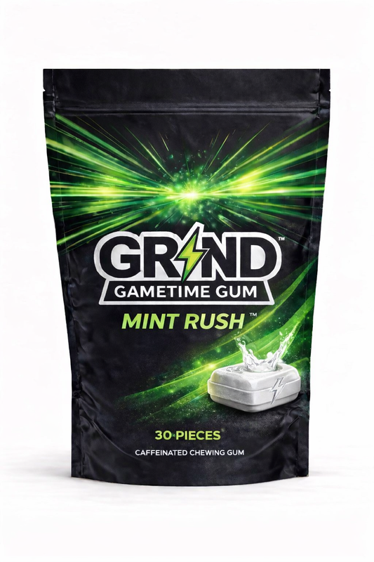 GRIND GameTime Gum Mint Rush - Retail Pouch 30 Pieces